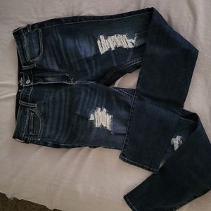 Hollister Dark Blue Ripped Jeans